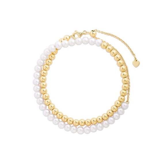 Ring Concierge 14K 4Mmmm Pearl Multiway 2-In-1 Wrap Bracelet & Necklace
